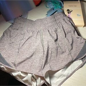 gray lululemon shorts size 4